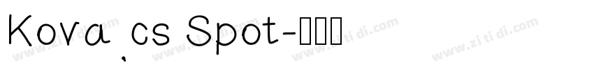 Kovacs Spot字体转换